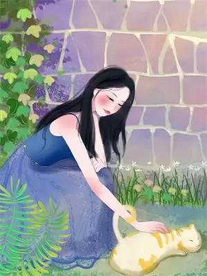 守在窗外的小花猫作文